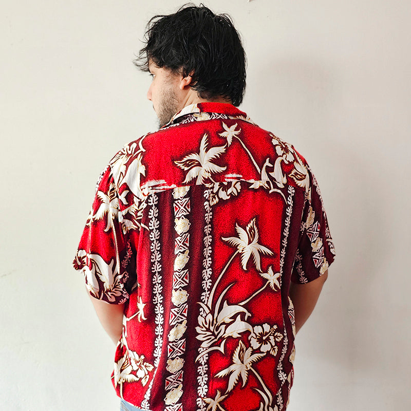 Camisa Hawaiana Roja